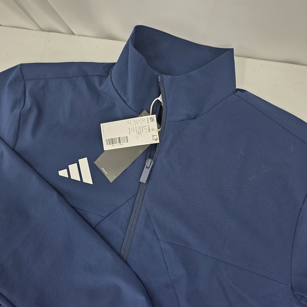 NWT Adidas W Tiro TCH TT Track Jacket Women Small Blue ClimaCool Full Zip KC0865